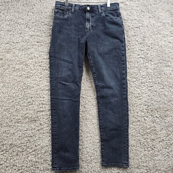 Levi’s‎ 512 Jeans Mens 30x30 (Fits 28x27) Blue Distressed Streetwear Denim - Picture 1 of 15